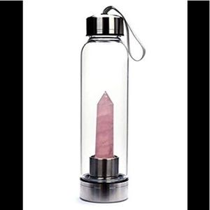 Rose Quartz Crystal Water Bottle 500ml